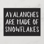 Avalanches are Made of Snowflakes, Left Message Briefkaart (Voorkant)
