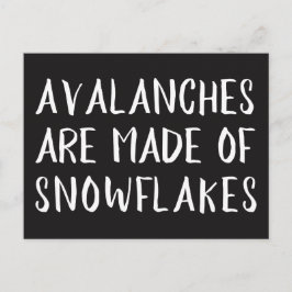 Avalanches are Made of Snowflakes, Left Message Briefkaart