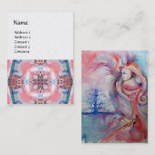 AVALON 4, roze paars blauw Visitekaartje (Voorkant / Achterkant)