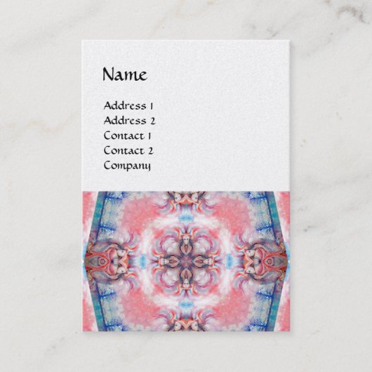 AVALON 4, roze paars blauw Visitekaartje (Voorkant)