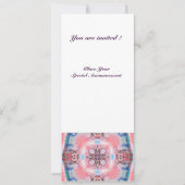 AVALON Abstract Monogram Roze Paars Kaart (Achterkant)