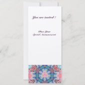 AVALON Abstract Monogram Soft Pink Blue Champagne Kaart (Achterkant)