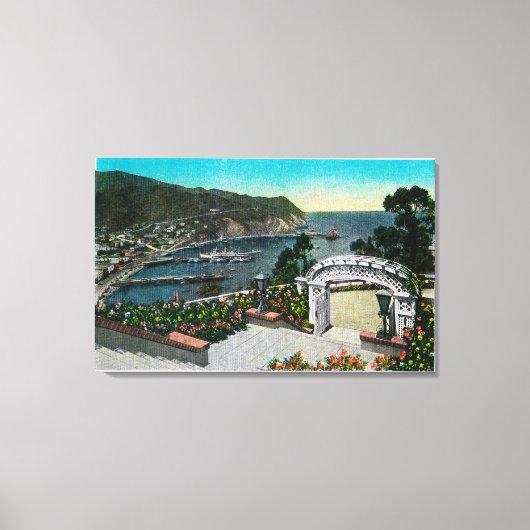 Avalon Bay uit de tuinen van Wrigley Canvas Afdruk (Voorkant)