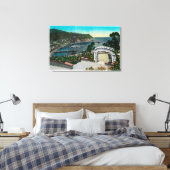 Avalon Bay uit de tuinen van Wrigley Canvas Afdruk (Insitu (Slaapkamer))