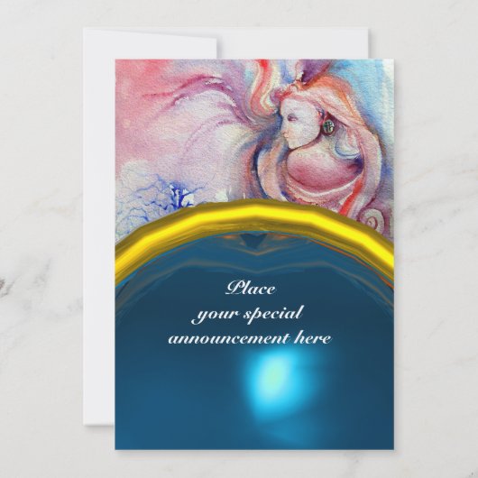 AVALON, blauw edelsteen Kaart (Achterkant)