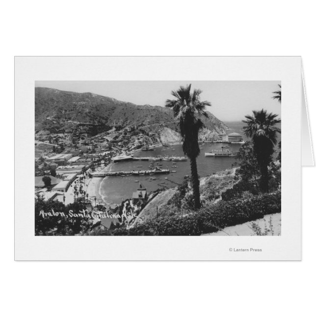 Avalon, CA Santa Catalina, Uitzicht van Harbour (Voorkant Horizontaal)