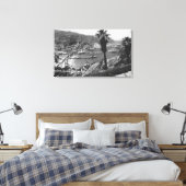Avalon, CA Santa Catalina, Uitzicht van Harbour Canvas Afdruk (Insitu (Slaapkamer))