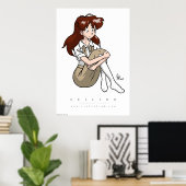 Avalon - Ceilidh Character Portret Poster (Thuiskantoor)