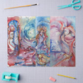 AVALON, LADY OF LAKE, MORGANA Pink Blue Fantasy Tissuepapier (Craft)