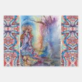 AVALON, LADY OF LAKE, MORGANA Pink Blue Fantasy W Inpakpapier Vel (Voorkant)