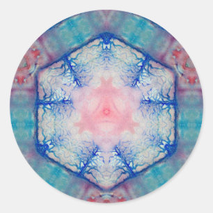 AVALON Lady van het meer, magische reflecties van  Ronde Sticker