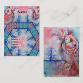 AVALON Lady van het meer, magische reflecties van  Visitekaartje (Voorkant / Achterkant)