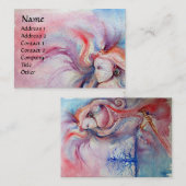 AVALON / Magic and Mystery Pink Blue Fantasy Visitekaartje (Voorkant / Achterkant)