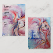 AVALON / Magic and Mystery Pink Blue Fantasy Visitekaartje (Voorkant / Achterkant)