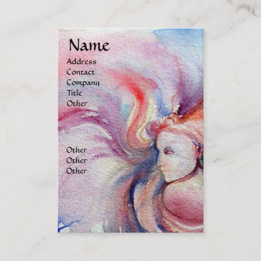 AVALON / Magic and Mystery Pink Blue Fantasy Visitekaartje (Voorkant)