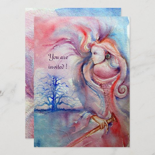 AVALON, Magic and Mystery soft roze paars blauw Kaart (Voorkant / Achterkant)