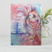 AVALON, Magic and Mystery soft roze paars blauw Kaart (Staand voorkant)