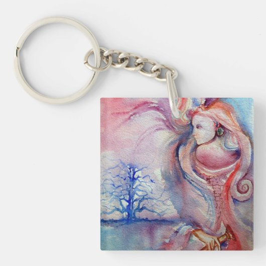 AVALON Magic en Mystery Pink Blue Fantasy Sleutelhanger (Voorkant)