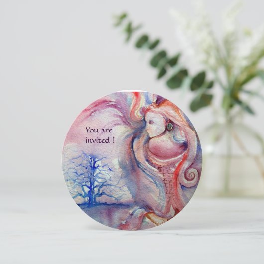 AVALON Magic en Mystery soft roze wit Kaart (Staand voorkant)