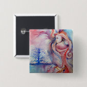 AVALON/Magic en Mystery Vierkante Button 5,1 Cm (Voorkant /achterkant)