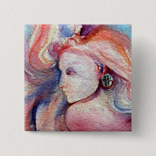 AVALON/Magic en Mystery Vierkante Button 5,1 Cm (Voorkant)