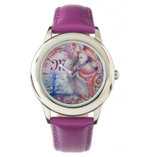 AVALON Magic & Mystery Pınk Blue Fantasy Monogram Horloge