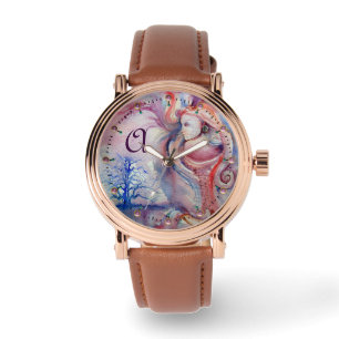 AVALON Magic & Mystery Pınk Blue Fantasy Monogram Horloge