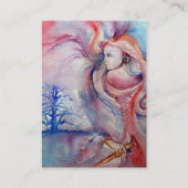 AVALON Magic & Mystery Roze Paarse Bloemsparkles Visitekaartje (Achterkant)