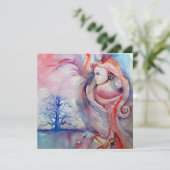 AVALON Magie en Mysterie zacht roze blauw wit Kaart (Staand voorkant)