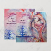 AVALON Magie en Mysterie zacht roze blauw wit Kaart (Voorkant / Achterkant)