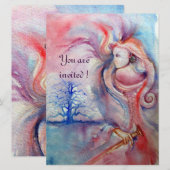 AVALON, Magie en Mysterie zacht roze paars blauw Kaart (Voorkant / Achterkant)