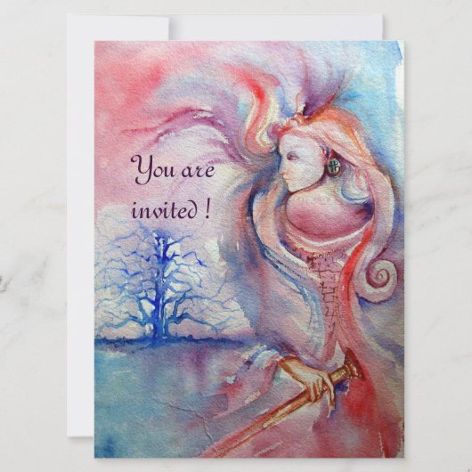 AVALON, Magie en Mysterie zacht roze paars blauw Kaart (Voorkant)