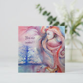 AVALON, Magie en Mysterie zacht roze paars blauw Kaart (Staand voorkant)