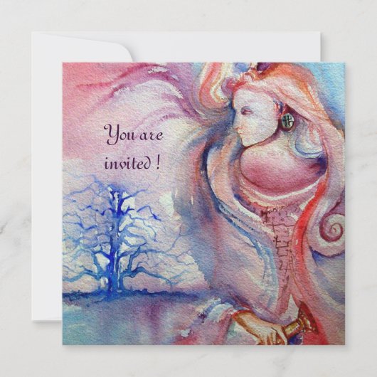 AVALON, Magie en Mysterie zacht roze paars blauw Kaart (Voorkant)