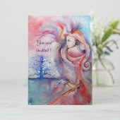 AVALON, Magie en Mysterie zacht roze paars blauw Kaart (Staand voorkant)