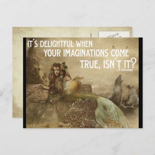 Avalon met het Briefkaart van het Citaat (Voorkant / Achterkant)