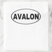 Avalon New Jersey Ovale Sticker (Tas)