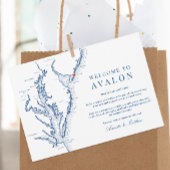Avalon NJ Bruiloft Weekend Evenementen Welkom Rout Bedankkaart