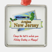 Avalon NJ Metalen Ornament (Voorkant)