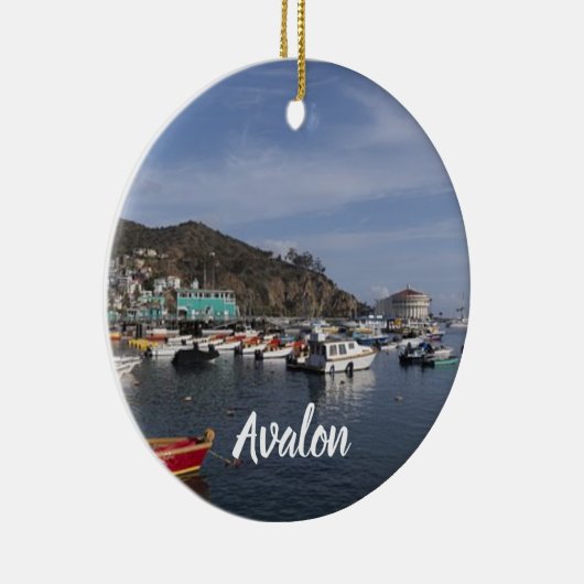 Avalon Panorama kerst Keramisch Ornament (Rechts)