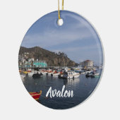 Avalon Panorama kerst Keramisch Ornament (Links)