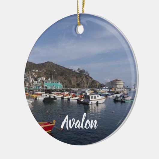 Avalon Panorama kerst Keramisch Ornament (Links)