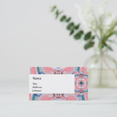 AVALON PSYCHEDELIC MONOGRAM blauw Visitekaartje (Staand voorkant)