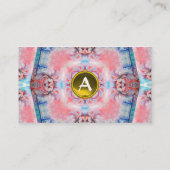 AVALON PSYCHEDELIC MONOGRAM geel Visitekaartje (Achterkant)