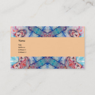 AVALON PSYCHEDELIC monogram, roze paars blauw Visitekaartje