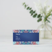 AVALON PSYCHEDELIC monogram, roze paars blauw Visitekaartje (Staand voorkant)