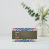 AVALON PSYCHEDELIC monogram, roze paars grijs Visitekaartje (Staand voorkant)