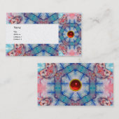 AVALON PSYCHEDELIC, roze gem ruby gold Visitekaartje (Voorkant / Achterkant)