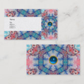 AVALON PSYCHEDELIC, roze gem sapphire pearl Visitekaartje (Voorkant / Achterkant)