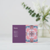 AVALON PSYCHEDELIC, roze paars blauw Visitekaartje (Staand voorkant)